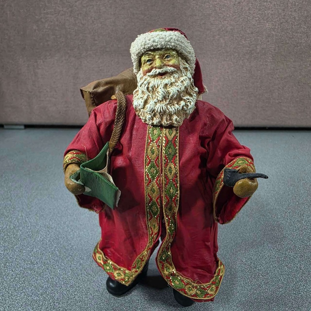 Vintage Possible Dreams Clothtique Father Christmas Santa Claus Figurine 12"